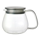 KINTO (キントー) UNITEA ワンタッチティーポット 460ml 耐熱ガラス ギフト プレゼント 8335 送料無料
