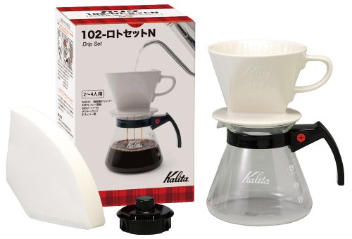 カリタ Kalita 雑味が出る前においしさだけを引き出す速い抽出速度の3つ穴 コーヒー ドリップセット ドリッパーセット 保温性が高い 送料無料