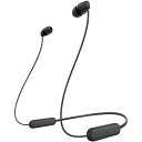 ソニー ワイヤレスイヤホン WI-C100:Bluetooth対応/25時間スタミナ/IPX4防滴/DSEE搭載 ブラック WI-C10 送料無料
