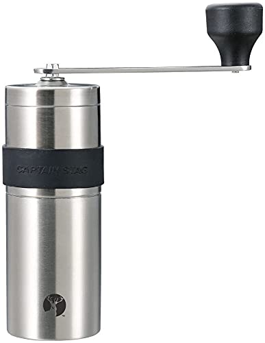 キャプテンスタッグ 日本製 コーヒーミル セラミック刃 ハンディータイプ Sサイズ 18-8 ステンレス製 UW-3501 送料無料