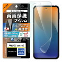 レイ・アウト AQUOS sense9 フィルム PETフィルム ブルーライトカット 光沢 衝撃吸収 抗菌・抗ウイルス 平面保護 指紋防 送料無料