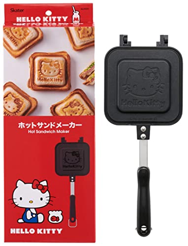 スケーター(Skater) ホットサンドメーカー かわいい焼き上がり 直火 アルミ製 ハロー キティ お手入れ簡単 ALHOS1-A 送料無料