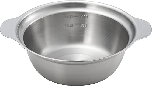 ヨシカワ 両手鍋 ガス火・IH対応 18cm どんぶり・ラーメン ステンレス 日本製 鍋 深い 目盛り付き 一人用 SJ3239 送料無料