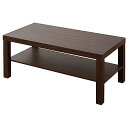 山善(YAMAZEN) ローテーブル (棚付き) 頑丈だけど軽量 幅90×奥行45×高さ40cm センターテーブル コーヒーテーブル 組 送料無料|詳細画像