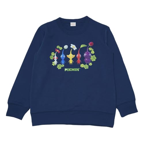 [バンダイ] クラシック fr8923az 秋 冬 ピクミン 裏毛 長袖スウェットシャツ ボーイズ ネイビー 送料無料
