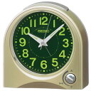 セイコークロック(Seiko Clock) 目覚まし時計 置き時計 アナログ 薄金色パール 115×115×55mm KR520G 送料無料