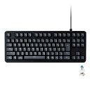 エレコム ゲーミングキーボード 有線 メカニカル 5000万回高耐久スイッチ採用 全キーロールオーバー クリッキー 青軸 日本語配列 テ 送料無料