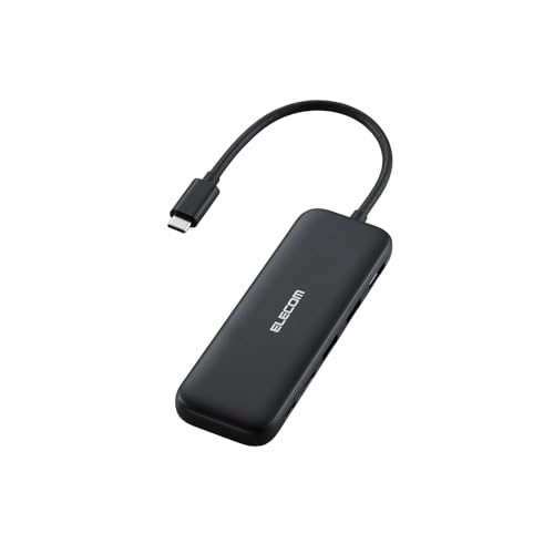 エレコム USB-C ハブ ドッキングステーション 5in1 100W PD対応 HDMI 4K30Hz 高速データ転送 5Gbps ブ ..
