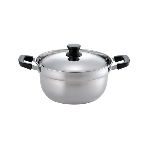 パール金属 両手鍋 22cm IH対応 ステンレス製 そうめん そば 夏 ふきこぼれにくい 涼味家 HC-240 送料無料