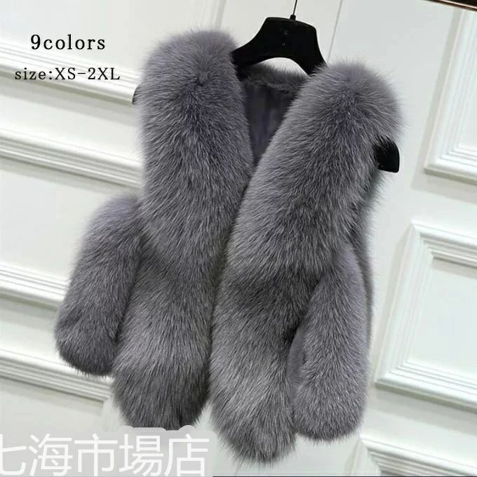 毛皮ベスト ファーベスト ファー付きチョッキ 袖なし 毛皮 ファーベスト フェイクファー フォックス ロッグ 人気 結婚式披露宴 エレガント 秋物 春/秋/冬 新作 ホワイトデー