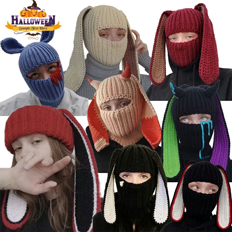 ハロウィン ニット帽 覆面 フェイスマスク フルフェイス メンズ レディース 全頭マスク 全タイ コスプ..