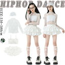 ティアード トップス メッシュ 長袖 キャミソール 無地 セットアップ ダンス衣装 キッズ 夏用 子供服 女の子 HIPHOP k-pop 韓国