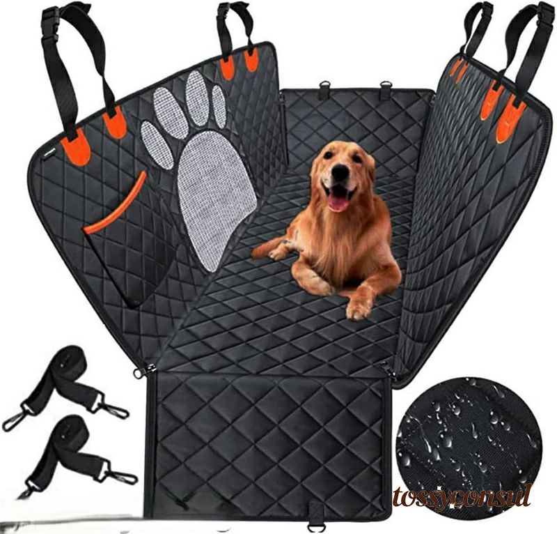 ペット用ドライブシート 車用ペットシート カバー 後部座席 可視メッシュ窓 車シート カーシートカバー..