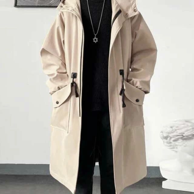 メンズ ステンカラーコート フード付き ダッフルコート ハーフコート チェスターコート 秋物 薄手 裏地付き ゆったり ライトアウター トレンチコート オーバーサイズ ミドル丈 通勤 カジュアル 春 秋 冬 カジュアル おしゃれ シンプル 大きいサイズ 送料無料