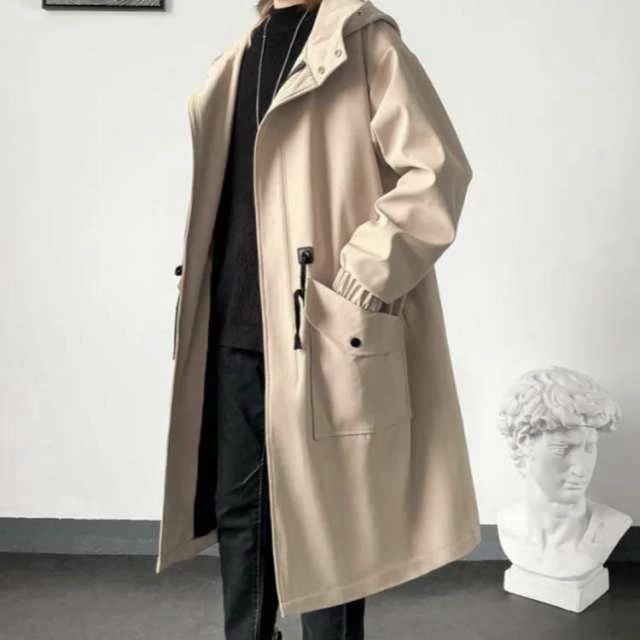 メンズ ステンカラーコート フード付き ダッフルコート ハーフコート チェスターコート 秋物 薄手 裏地付き ゆったり ライトアウター トレンチコート オーバーサイズ ミドル丈 通勤 カジュアル 春 秋 冬 カジュアル おしゃれ シンプル 大きいサイズ 送料無料