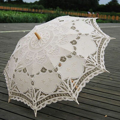 かわいい 日傘 遮光 UVカット 長傘 レディース 日傘 ホワイト 白 コンパクト おしゃれ 上品 エレガント