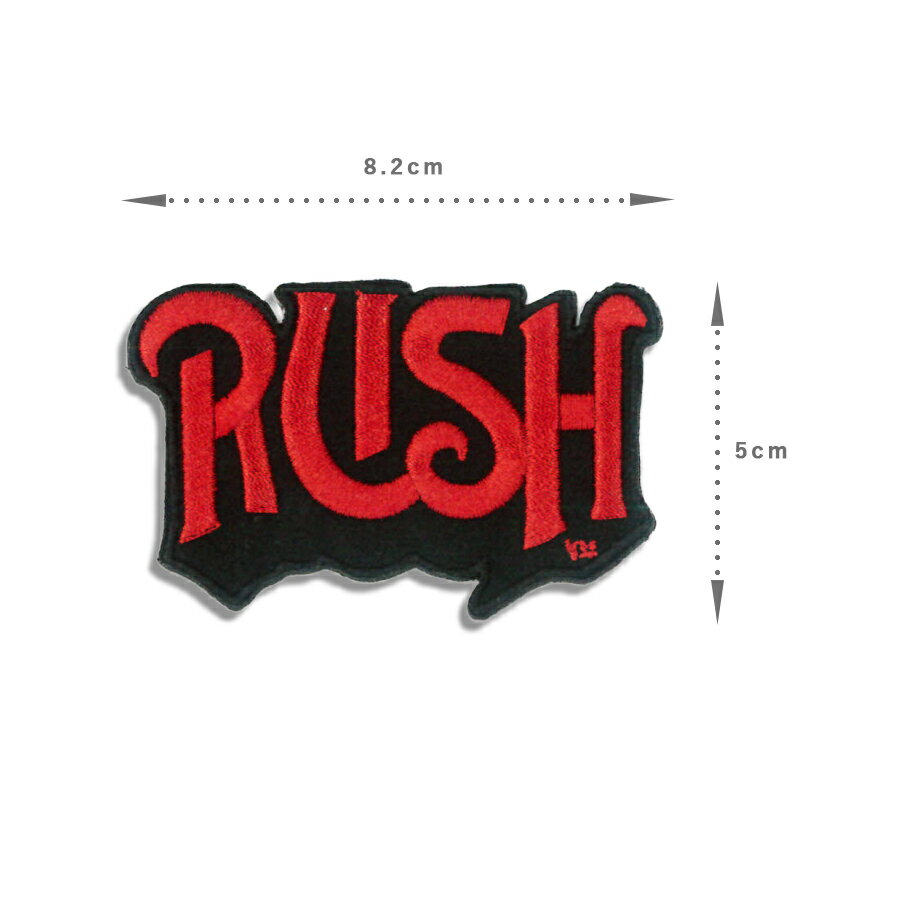 Rush ラッシュ デザインアイロンワッペン パッチ [雑貨 プログレッシブロック ロック バンド レジェンド 音楽 グッズ ファッション] お手軽 アレンジ