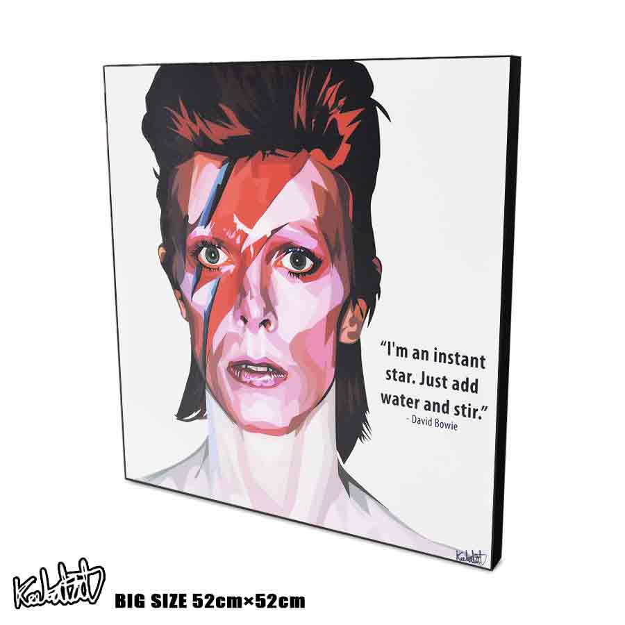 アートパネル 特大52cmサイズ☆ David Bowie デヴィッド ボウイ アラジン セイン 1973 インテリア ウォールアート パネル 音楽 ミュージック レジェンド スター グッズ ポップアート アートフレーム 雑貨