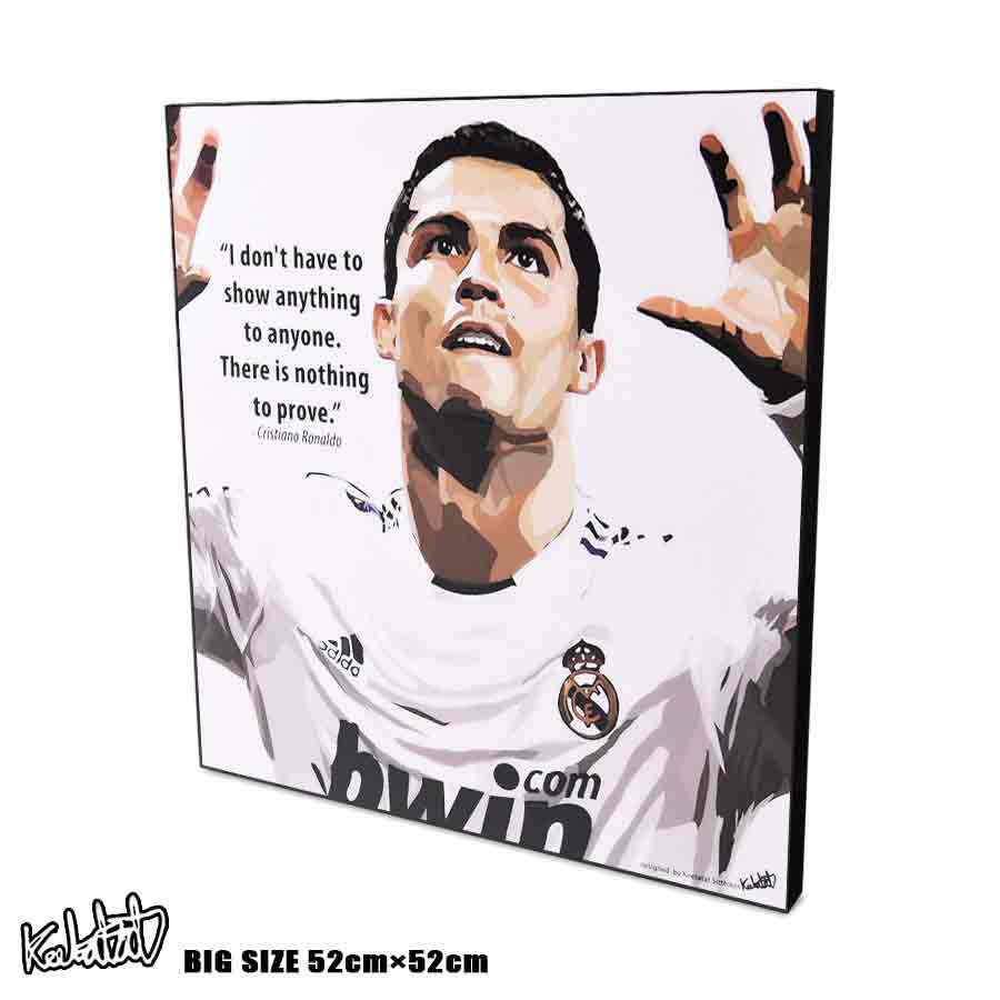 アートパネル 特大52cmサイズ☆Cristiano Ronaldo3 クリスティアーノ・ロナウド3 ★大型サイズ★ インテリア ウォールアート パネルサッカ..