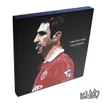 ポップアートフレーム Eric Cantona　エリック・カントナ KEETATAT SITTHIKET アートパネル インテリア 雑貨 店舗 内装 玄関 おしゃれ ポスター 絵 イラスト 壁掛け サッカー選手 フォワード マンチェスター・ユナイテッド フランス代表 レジェンド