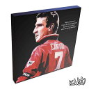 ポップアートフレーム Eric Cantona2　エリック・カントナ2 KEETATAT SITTHIKET アートパネル インテリア 雑貨 店舗 内装 玄関 おしゃれ ポスター 絵 イラスト 壁掛け サッカー選手 フォワード マンチェスター・ユナイテッド フランス代表 レジェンド