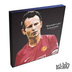 ポップアートフレーム Ryan Giggs　ライアン・ギグス KEETATAT SITTHIKET アートパネル インテリア 雑貨 店舗 内装 玄関 おしゃれ ポスター 絵 イラスト 壁掛け サッカー選手 マンチェスター・ユナイテッド ウェールズ代表 ミッドフィールダー プレミアリーグ