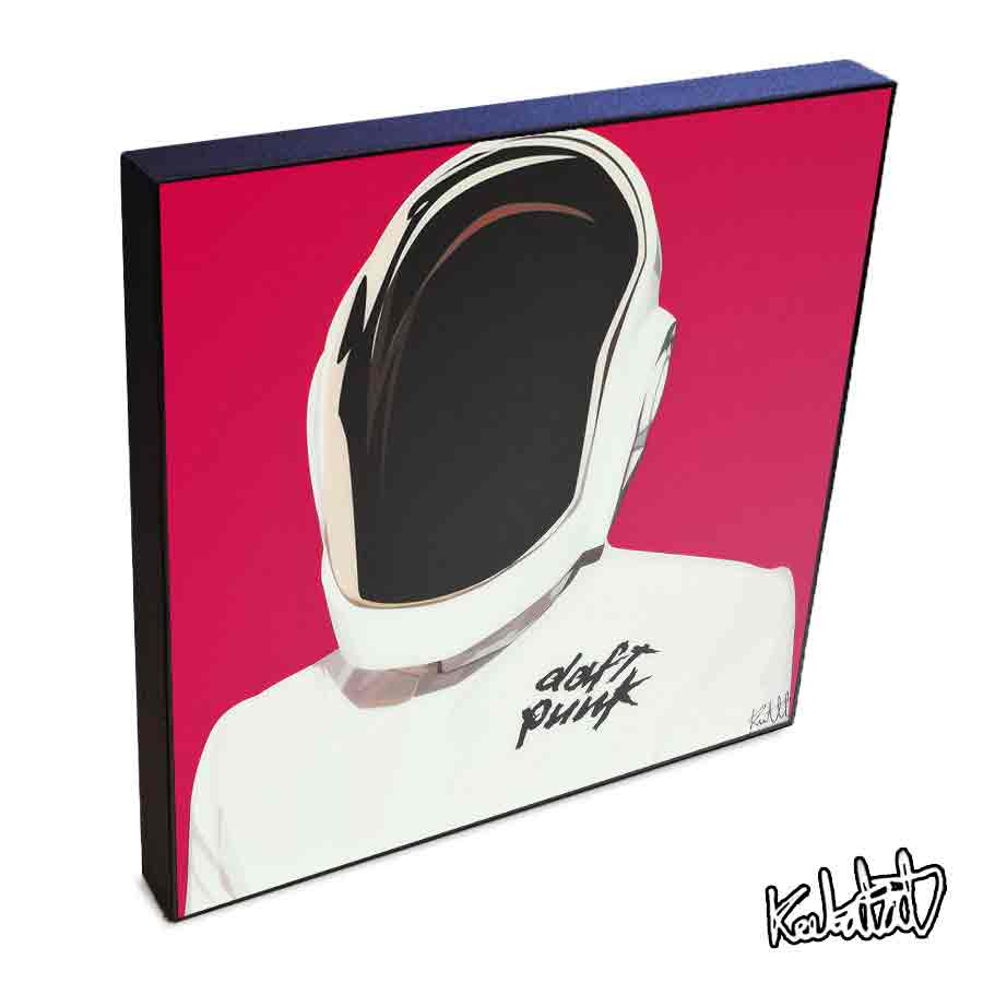 ポップアートフレーム Daft Punk Guy-Manuel2　ダフトパンク　ギ＝マニュエル2 KEETATAT SITTHIKET アートパネル インテリア 雑貨 店舗 内装 玄関 おしゃれ ポスター 絵 イラスト 壁掛け エレクトロハウス ダンスミュージック クラブサウンド 音楽