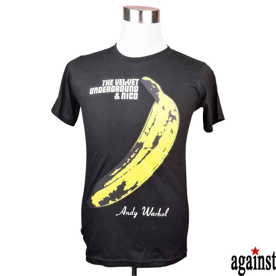 バンドTシャツ against The Velvet Underground Nico ザ ヴェルヴェット アンダーグラウンド＆ニコ 音楽 プリントTシャツ グッズ ロック 洋楽 バンド バナナ Tシャツ メンズサイズ 男女兼用 サイズM＆L