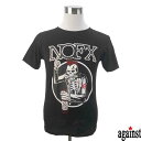 バンドTシャツ against NOFX ノーエフエックス 音楽 プリントTシャツ グッズ パンク メロコア ロック 洋楽 Tシャツ メンズサイズ 男女兼用 サイズM＆L