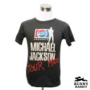 デザインTシャツ BUNNY RABBIT Michael Jackson マイケルジャクソン 1988 ポップTシャツ ビンテージ風 プリントTシャツ グッズ ソウル レジェンド フェス 音楽 ロックT Tシャツ 男女兼用 サイズM＆L