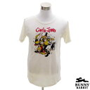 デザインTシャツ BUNNY RABBIT Circle Jerks サークル ジャークス ビンテージ風 ロック バンド フェス 白 ホワイト