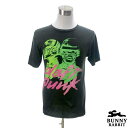 デザインTシャツ BUNNY RABBIT Daft Punk ダフト パンク ビンテージ風 ロック バンド フェス 黒 ブラック バンドTシャツ