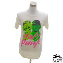 デザインTシャツ BUNNY RABBIT Daft Punk ダフト パンク ビンテージ風 ロック バンド フェス 白 ホワイト