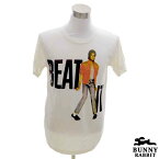 デザインTシャツ BUNNY RABBIT Michael Jackson （Beat It） マイケル・ジャクソン （ビート・イット） ビンテージ風 ロック バンド フェス 白 ホワイト