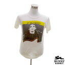 デザインTシャツ BUNNY RABBIT Lou Reed ルー リード ビンテージ風 パンク ロック ニューウェーブ バンド フェス 白 ホワイト