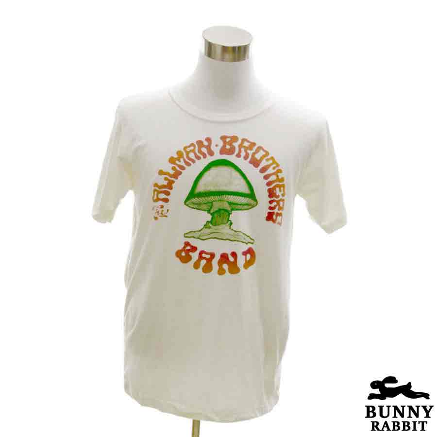 デザインTシャツ BUNNY RABBIT The Allman Brothers Band オールマン・ブラザーズ・バンド ビンテージ風 サザンロック ロック バンド フェス 白 ホワイト