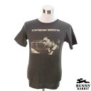 デザインTシャツ BUNNY RABBIT John Coltrane ジョン コルトレーン ビンテージ風 ジャズ レジェンド フェス 黒 ブラック