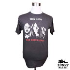 Bunnyrabbit デザインTシャツ Thin Lizzy シン・リジィ ビンテージ風 ロック バンド アイリッシュ フェス 黒 ブラック バンドTシャツ