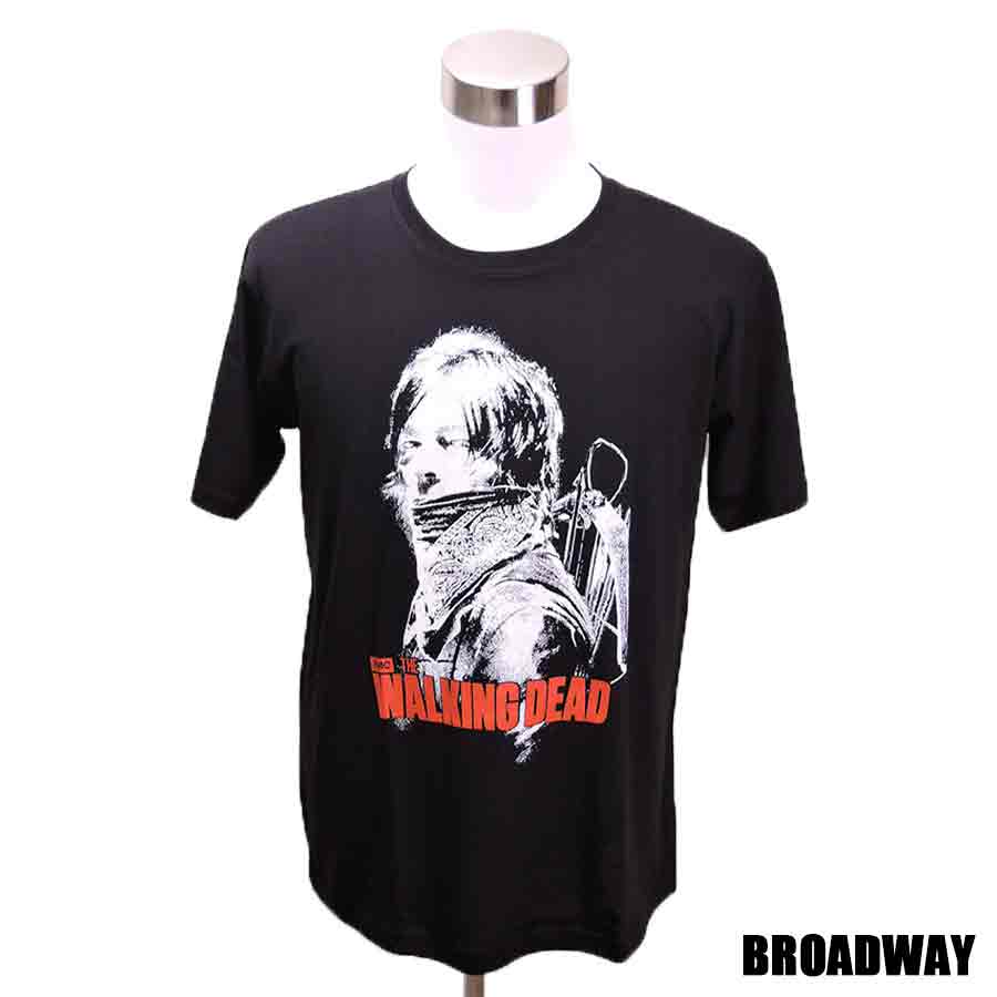 デザインTシャツ Broadway The Walking Dead3 ウォーキング・デッド3 海外ドラマ ゾンビ ホラー ダリル・ディクソン Tシャツ 男女兼用 サイズM＆L