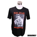 デザインTシャツ Broadway Bob Dylan2 ボブ・ディラン2 フォーク スター レジェンド Tシャツ 男女兼用 サイズM＆L