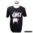 デザインTシャツ Broadway Muhammad Ali モハメド アリ ボクシング レジェンド Tシャツ 男女兼用 サイズM＆L