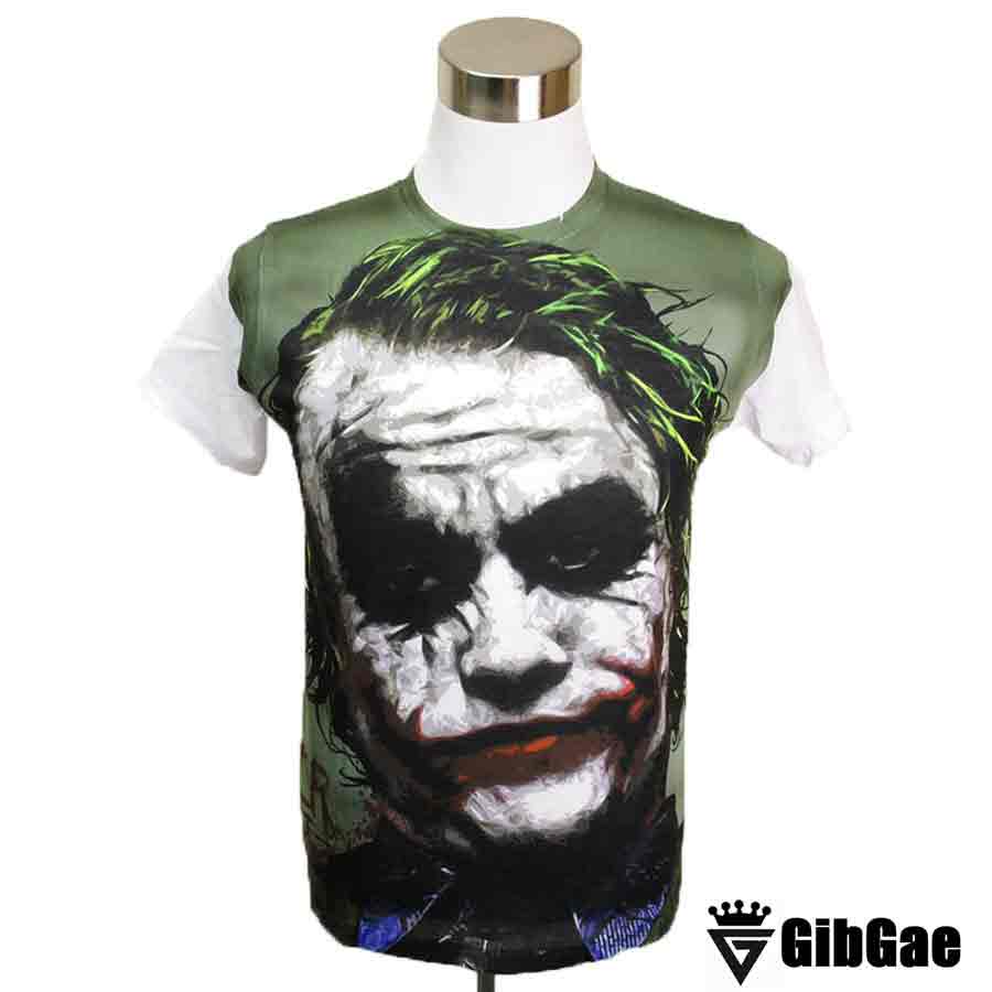 デデザインTシャツ GibGae JOKER2 ジョーカー2 映画Tシャツ ダークナイト ヒース レジャー Tシャツ 男女兼用 サイズM＆L