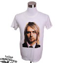 デザインTシャツ LECTRO GROUNDED Kurt Cobain カート・コバーン 音楽 プリントTシャツ グッズ グランジ オルタナティブロック ニルヴァーナ レジェンド Tシャツ 男女兼用 サイズM＆L