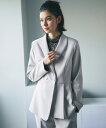 ペプラム ジャケット & パンツ 2点セット スーツ セレモニースーツ ジャケット スーツセット セット オフィス フォーマル ママスーツ ママ フォーマルスー...