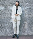 バック サイド スリット テーラード ジャケット & テーパード パンツ 2点 セット セレモニースーツ ジャケット スーツセット セット オフィス フォーマル...