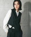 Vネック ジレ & ワイド パンツ セットアップ セレモニースーツ スーツセット セット オフィス フォーマル ママスーツ ママ フォーマルスーツ パンツスーツ...