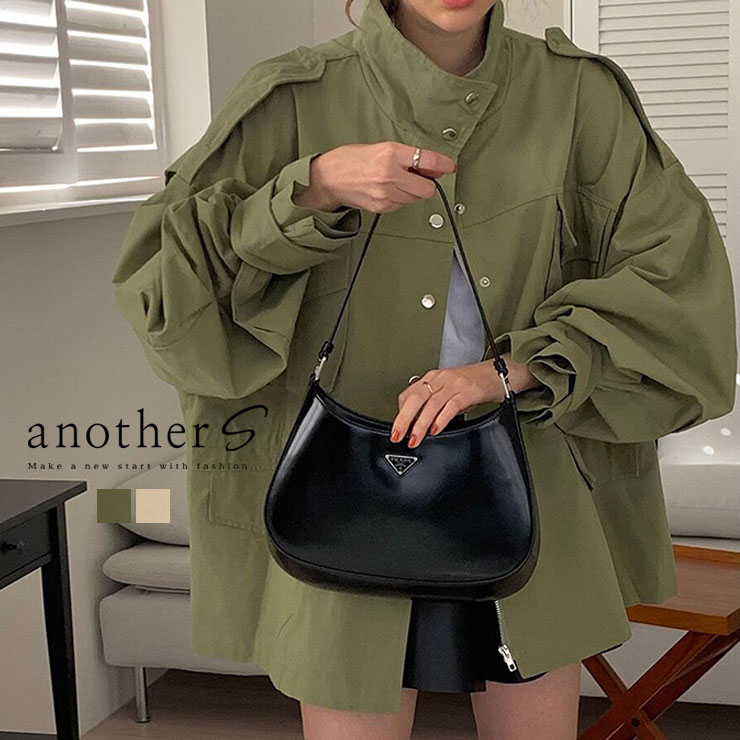 スタンドカラーミディアム丈トレンチコート トレンチコート スプリングコート ミニコート コート ジャケット アウター スタンドカラー レディース 無地 長袖 大きいサイズ オーバーサイズ 20代 30代 40代 50代 スマイルオーキッド SMILE ORCHIDのサムネイル