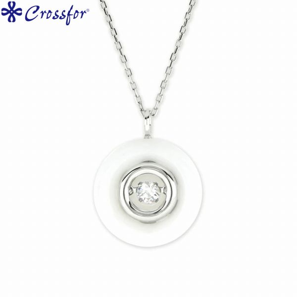 樂天商城 - 取寄品 Crossfor New York クロスフォー NRD-002WH Moon White ムーンホワイト ペンダント ネックレス レディース アクセサリー ジュエリー 送料無料