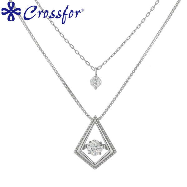 取寄品 Crossfor New York クロスフォー NYP-646 Love Prayer ひし形 #8801396 ネックレス レディース アクセサリー ジュエリー 送料無料