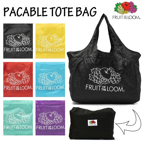 楽天腕時計アパレル雑貨小物のSP取寄品 FRUIT OF THE LOOM フルーツオブザルーム PACKABLE MARKET BAG エコバッグ トートバッグ 折りたたみ フルーツ 果物 おしゃれ 14714000 送料無料